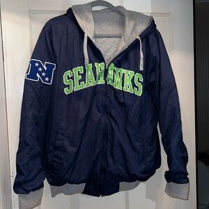 G-III Seattle Seahawks reversible jacket hoodie. EUC
